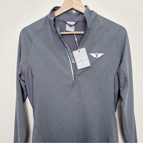 Levelwear Womens Small Engergy Zip Heather Charcoal Pullover - Picture 2 of 13